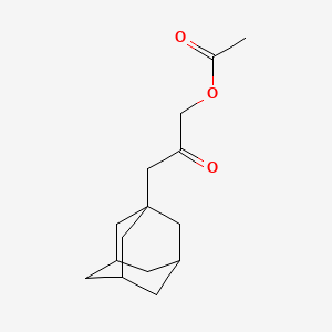 molecular formula C15H22O3 B2756615 3-Adamantanyl-2-oxopropyl acetate CAS No. 303797-29-7
