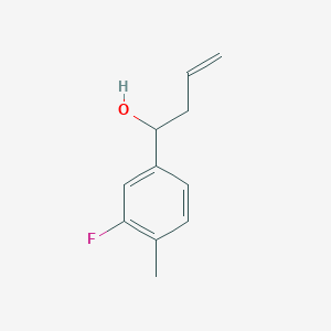 molecular formula C11H13FO B2756617 4-(3-Fluoro-4-methylphenyl)-1-buten-4-ol CAS No. 842123-82-4