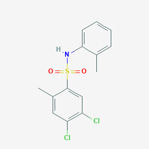 4,5-dichloro-2-methyl-N-(2-methylphenyl)benzene-1-sulfonamide