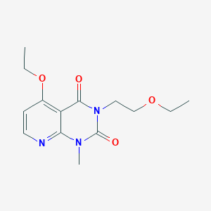 molecular formula C14H19N3O4 B2756628 5-乙氧基-3-(2-乙氧基乙基)-1-甲基吡啶并[2,3-d]嘧啶-2,4(1H,3H)-二酮 CAS No. 921481-84-7