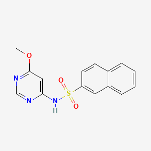 molecular formula C15H13N3O3S B2756629 N-(6-甲氧基嘧啶-4-基)萘-2-磺酰胺 CAS No. 1421584-94-2