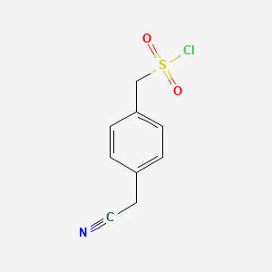 [4-(Cyanomethyl)phenyl]methanesulfonyl chloride