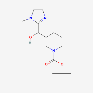 Tert-butyl 3-[hydroxy-(1-methylimidazol-2-yl)methyl]piperidine-1-carboxylate