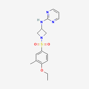 N-(1-((4-ethoxy-3-methylphenyl)sulfonyl)azetidin-3-yl)pyrimidin-2-amine