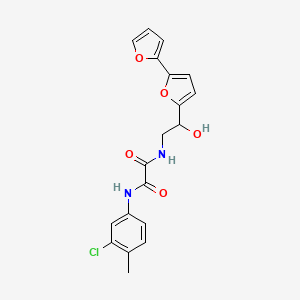 N-(2-{[2,2'-bifuran]-5-yl}-2-hydroxyethyl)-N'-(3-chloro-4-methylphenyl)ethanediamide