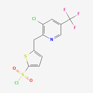 5-[[3-chloro-5-(trifluoromethyl)pyridin-2-yl]methyl]thiophene-2-sulfonyl Chloride