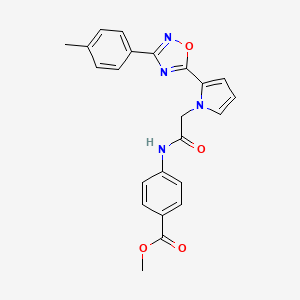 methyl 4-[({2-[3-(4-methylphenyl)-1,2,4-oxadiazol-5-yl]-1H-pyrrol-1-yl}acetyl)amino]benzoate
