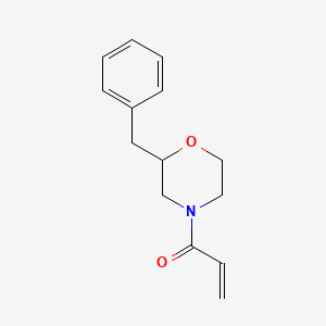 molecular formula C14H17NO2 B2756695 1-(2-Benzylmorpholin-4-yl)prop-2-en-1-one CAS No. 2195972-97-3