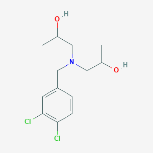 molecular formula C13H19Cl2NO2 B275672 1-[(3,4-Dichlorobenzyl)(2-hydroxypropyl)amino]-2-propanol 