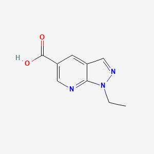 molecular formula C9H9N3O2 B2756725 1-Ethylpyrazolo[3,4-b]pyridine-5-carboxylic acid CAS No. 926207-75-2