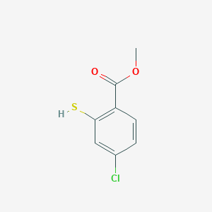 molecular formula C8H7ClO2S B2756727 Methyl 4-chloro-2-mercaptobenzoate CAS No. 52948-12-6
