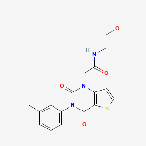2-(3-(2,3-dimethylphenyl)-2,4-dioxo-3,4-dihydrothieno[3,2-d]pyrimidin-1(2H)-yl)-N-(2-methoxyethyl)acetamide