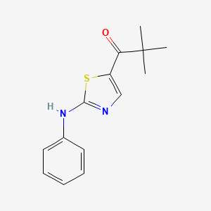 1-(2-Anilino-1,3-thiazol-5-yl)-2,2-dimethyl-1-propanone