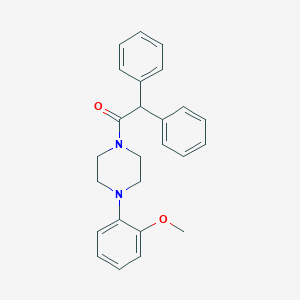 molecular formula C25H26N2O2 B275674 1-[4-(2-Methoxyphenyl)piperazin-1-yl]-2,2-diphenylethanone 