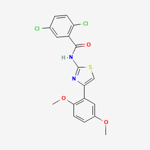 2,5-dichloro-N-[4-(2,5-dimethoxyphenyl)-1,3-thiazol-2-yl]benzamide