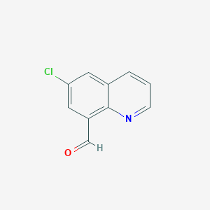 molecular formula C10H6ClNO B2756766 6-Chloroquinoline-8-carbaldehyde CAS No. 22934-45-8