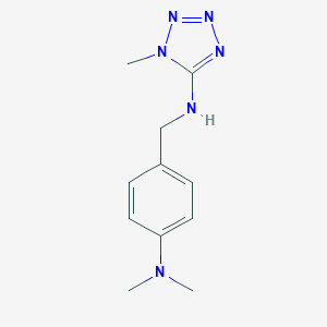 molecular formula C11H16N6 B275677 N-[4-(dimethylamino)benzyl]-1-methyl-1H-tetrazol-5-amine 