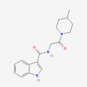 N-(2-(4-methylpiperidin-1-yl)-2-oxoethyl)-1H-indole-3-carboxamide