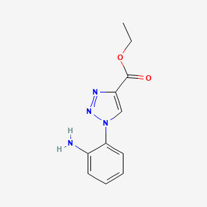 molecular formula C11H12N4O2 B2756795 Ethyl 1-(2-aminophenyl)triazole-4-carboxylate CAS No. 206976-56-9
