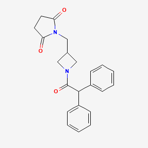 1-((1-(2,2-Diphenylacetyl)azetidin-3-yl)methyl)pyrrolidine-2,5-dione