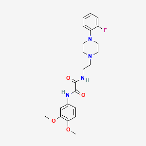N1-(3,4-dimethoxyphenyl)-N2-(2-(4-(2-fluorophenyl)piperazin-1-yl)ethyl)oxalamide