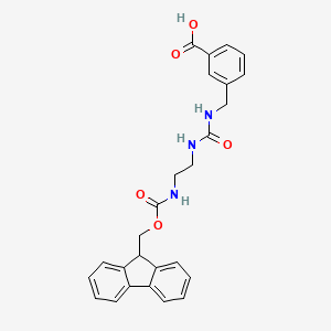 3-[({[2-({[(9H-fluoren-9-yl)methoxy]carbonyl}amino)ethyl]carbamoyl}amino)methyl]benzoic acid