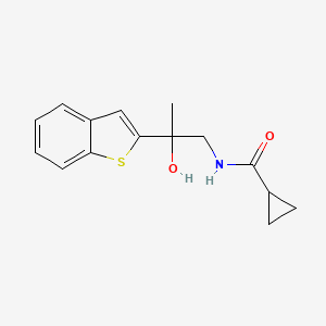 N-(2-(benzo[b]thiophen-2-yl)-2-hydroxypropyl)cyclopropanecarboxamide