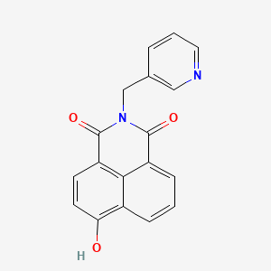 molecular formula C18H12N2O3 B2756850 6-hydroxy-2-(pyridin-3-ylmethyl)-1H-benzo[de]isoquinoline-1,3(2H)-dione CAS No. 618408-46-1
