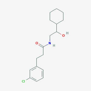 3-(3-chlorophenyl)-N-(2-cyclohexyl-2-hydroxyethyl)propanamide