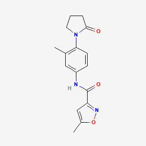 5-methyl-N-(3-methyl-4-(2-oxopyrrolidin-1-yl)phenyl)isoxazole-3-carboxamide