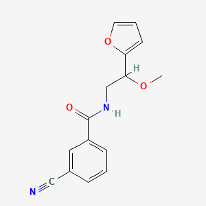 3-cyano-N-(2-(furan-2-yl)-2-methoxyethyl)benzamide