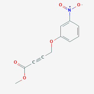 molecular formula C11H9NO5 B2756862 Methyl 4-(3-nitrophenoxy)but-2-ynoate CAS No. 2247849-89-2