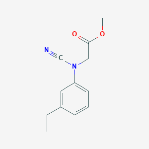 Methyl 2-[cyano(3-ethylphenyl)amino]acetate