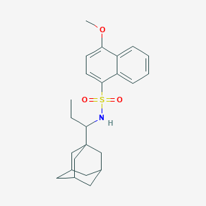 N-[1-(adamantan-1-yl)propyl]-4-methoxynaphthalene-1-sulfonamide