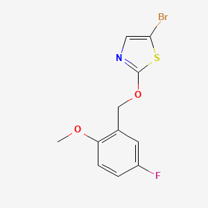 5-Bromo-2-[(5-fluoro-2-methoxyphenyl)methoxy]-1,3-thiazole