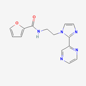 N-(2-(2-(pyrazin-2-yl)-1H-imidazol-1-yl)ethyl)furan-2-carboxamide