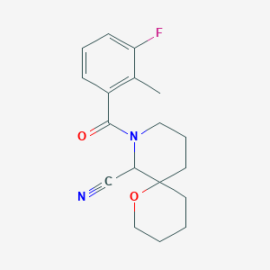 8-(3-Fluoro-2-methylbenzoyl)-1-oxa-8-azaspiro[5.5]undecane-7-carbonitrile