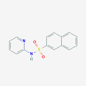 molecular formula C15H12N2O2S B275691 N-pyridin-2-ylnaphthalene-2-sulfonamide 