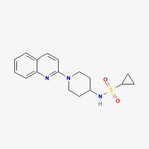 N-[1-(quinolin-2-yl)piperidin-4-yl]cyclopropanesulfonamide