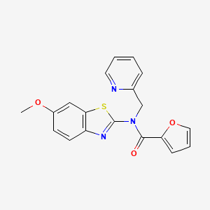 N-(6-methoxybenzo[d]thiazol-2-yl)-N-(pyridin-2-ylmethyl)furan-2-carboxamide