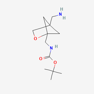 tert-Butyl N-[[4-(aminomethyl)-2-oxabicyclo[2.1.1]hexan-1-yl]methyl]carbamate