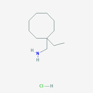 molecular formula C11H24ClN B2756940 (1-乙基环辛基)甲胺；盐酸盐 CAS No. 2377031-48-4