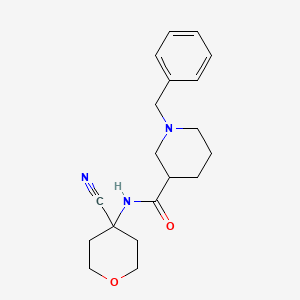 1-Benzyl-N-(4-cyanooxan-4-YL)piperidine-3-carboxamide