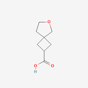 molecular formula C8H12O3 B2756952 6-氧代螺[3.4]辛烷-2-羧酸 CAS No. 1374659-02-5