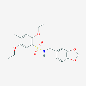 N-(1,3-benzodioxol-5-ylmethyl)-2,5-diethoxy-4-methylbenzenesulfonamide