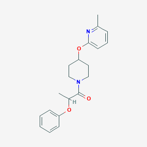 molecular formula C20H24N2O3 B2756961 1-(4-((6-甲基吡啶-2-基)氧基)哌啶-1-基)-2-苯氧基丙酮 CAS No. 1797066-90-0