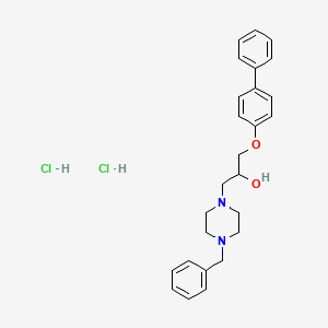 1-(4-Benzyl-1-piperazinyl)-3-([1,1'-biphenyl]-4-yloxy)-2-propanol dihydrochloride
