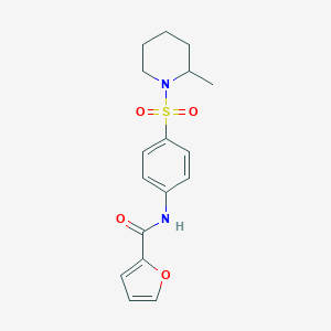 N-{4-[(2-methyl-1-piperidinyl)sulfonyl]phenyl}-2-furamide
