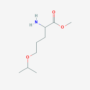 molecular formula C9H19NO3 B2756987 Methyl 2-amino-5-propan-2-yloxypentanoate CAS No. 2171739-07-2