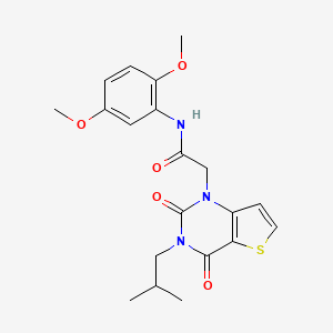 molecular formula C20H23N3O5S B2756991 N-(2,5-dimethoxyphenyl)-2-[3-(2-methylpropyl)-2,4-dioxo-3,4-dihydrothieno[3,2-d]pyrimidin-1(2H)-yl]acetamide CAS No. 1260629-19-3
